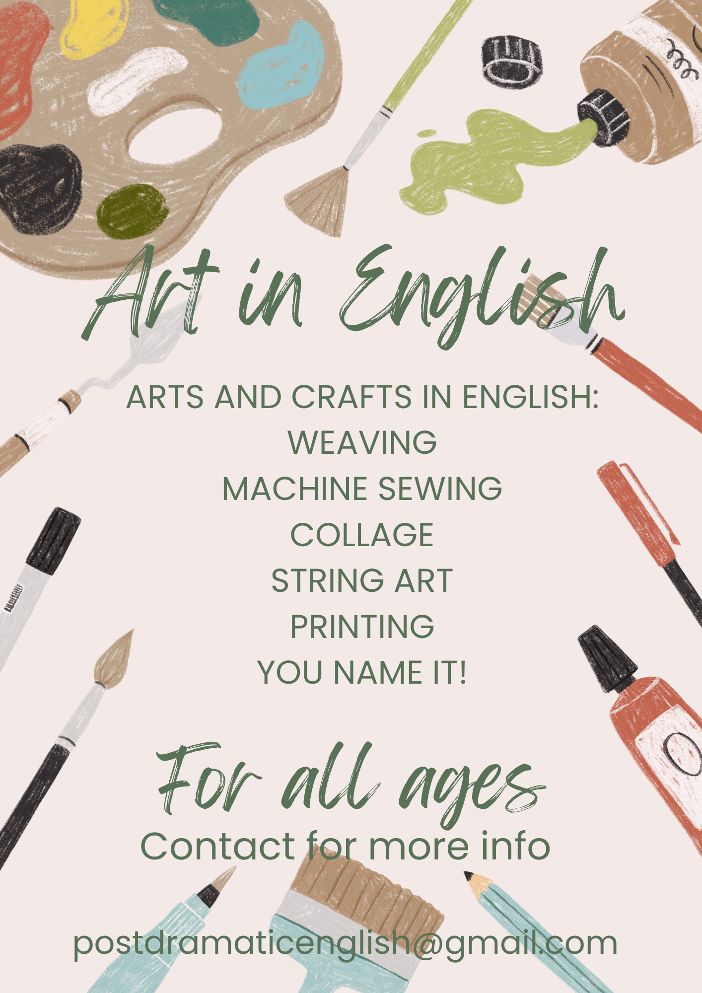 Art in English Post Dramatic English